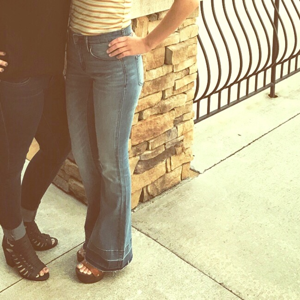 High Rise Flair jeans